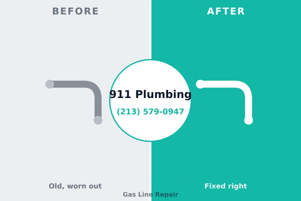 Before and after: plumbing repair Inwood, NY